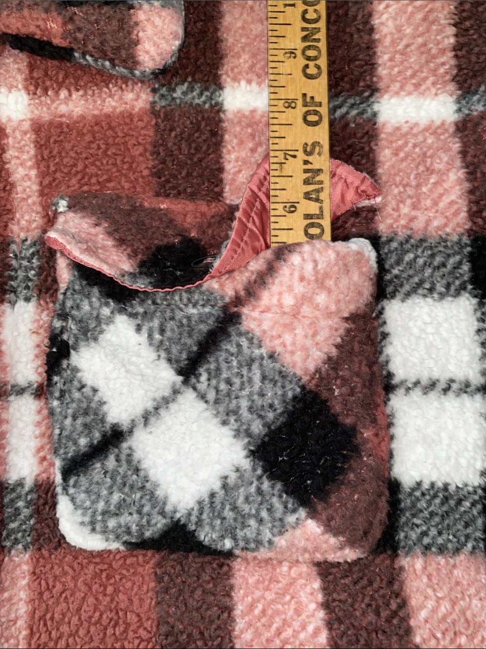 FASHION NOVA Feels Like Fall plush plaid button up jacket shacket NEW size 3X - Picture 11 of 11